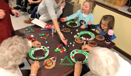 Local-Girlscout-Troop-Sending-Time-with-Residents