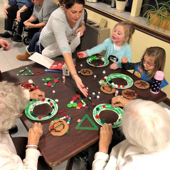 Local-Girlscout-Troop-Sending-Time-with-Residents
